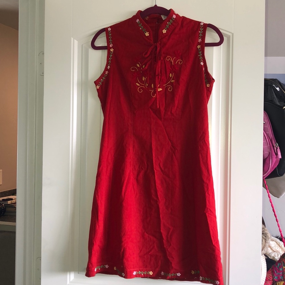 Red dress